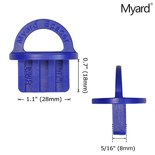 Myard 5/16 Inch Deck Board Jig Spacer Rings, 20 Packs Deck Spacers - size: Blue 5/16" (8mm)