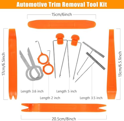 Terminal Removal Tool Kit 96 Pcs Depinning Tool Electrical Connector Pin Removal Tool Kit Pin Extractor Tool Set Wire Terminal Release for Automotive Car Household Devices - color: 96 PCS