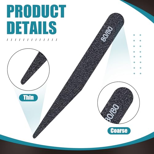 Honoson 20 Pcs Sanding Sticks Model, Low and High Grits, Stylish Style - style: Stylish Style