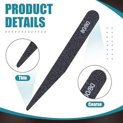 Honoson 20 Pcs Sanding Sticks Model, Low and High Grits, Stylish Style - style: Stylish Style