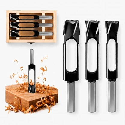 Lasnten 3 Pcs Plug Cutter Tenon Drill Bit Set, 3/8″, 1/2", 5/8" - size: 3/8″, 1/2", 5/8"