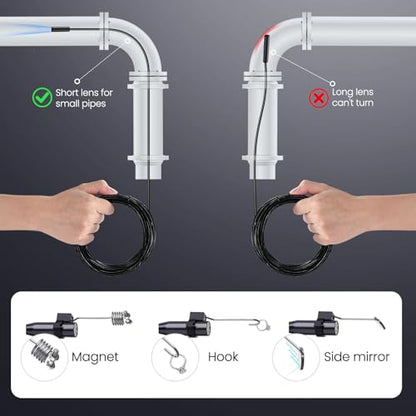 BlueSwan Endoscope Camera with Light 4.3" IPS 1080P Borescope