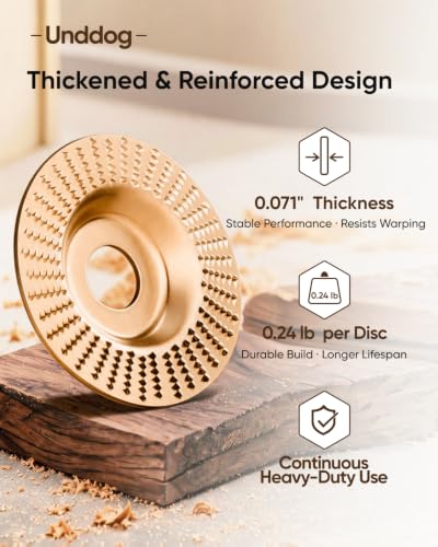 3PCS Tungsten Carbide Wheel, Angle Grinder Wood Carving Disc (Mixed)