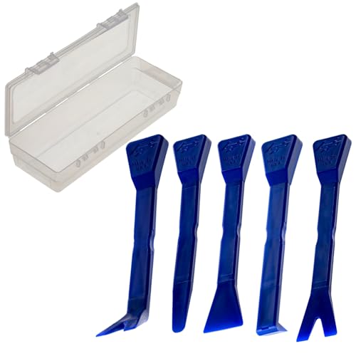 Bojo Tools - 5-Piece Plastic Pry Tool Kit with F1 Case - Medium Duty