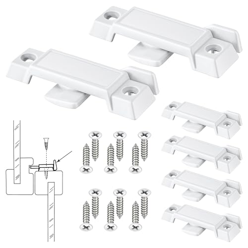 Saillong 6 Pack Window Sash Locks Compatible with Prime-Line F2590, White - color: White