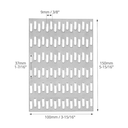 QWORK Truss Plates 4x6 Inch, 10 Pack Heavy-Duty Truss Mending Plate Staggered-Tooth Metal Plates for Wood Connection