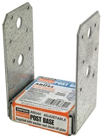 2 Pack Simpson Strong Tie ABU44Z 4x4 Standoff Post Base Z-Max Finish
