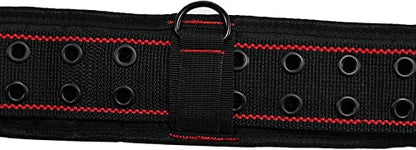 MELOTOUGH Padded Tool Belt with D ring for men construction Strong Durable Double Metal Roller Buckle,adjustable waist 33'-47 'thick confortable foam padding (XL) - size: Adjustable 33"- 47"