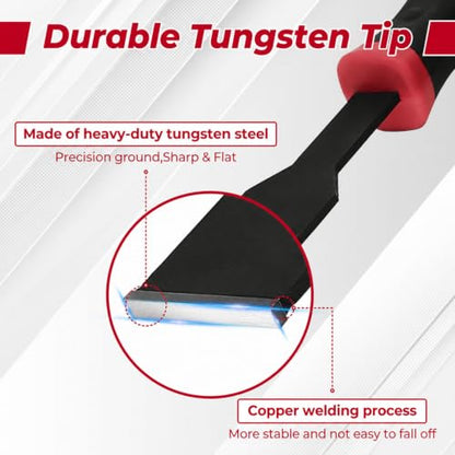 Carbide Scraper(1-1/4"),Super Gasket Scraper Remover,Red - size: Red-1x1-1/4"