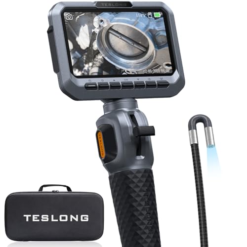 Teslong 5.5mm Slim Probe Two-Way Articulating Borescope for Automotive