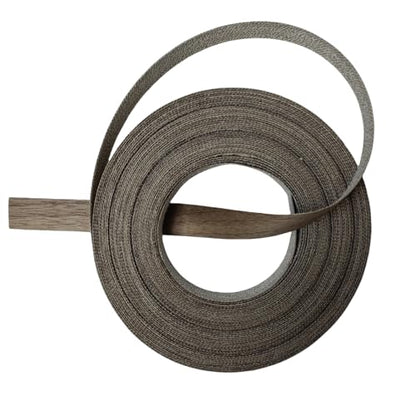 Black Walnut Edge Banding Wood Veneer Sheet,3/4 inch x50ft, Preglued Iron-On with Hot Melt Self Adhesive Edgebanding Strip, Flexible Wood Tape for Cabinet Plywood Furniture - size: 3/4" x50'