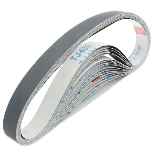 20Pcs 1x30 Inch Sanding Belts, Silicon Carbide Fine Grit Set