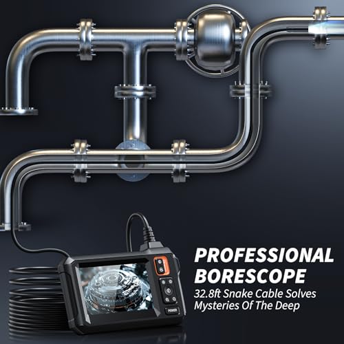 Endoscope Camera with Light, 1920P HD Borescope Tools(32.8FT) - size: 32.8FT