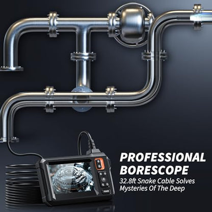 Endoscope Camera with Light, 1920P HD Borescope Tools(32.8FT) - size: 32.8FT