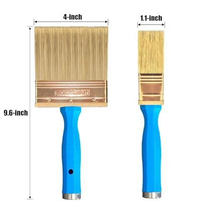 King Origin Deck Stain Brush, Thick Paint Brushes 4" - size: 4-Inch