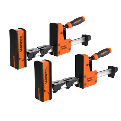 JORGENSEN 12-Inch Parallel Bar Clamps, 2-Pack Cabinet Master Bar Clamps - size: 12 Inch