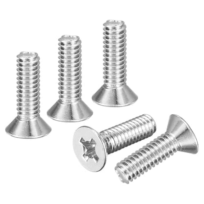 DTGN #8-32x9/16 Phillips Flat Head Machine Screw 304 Silver 30pcs - color: Silver, size: #8-32x9/16"