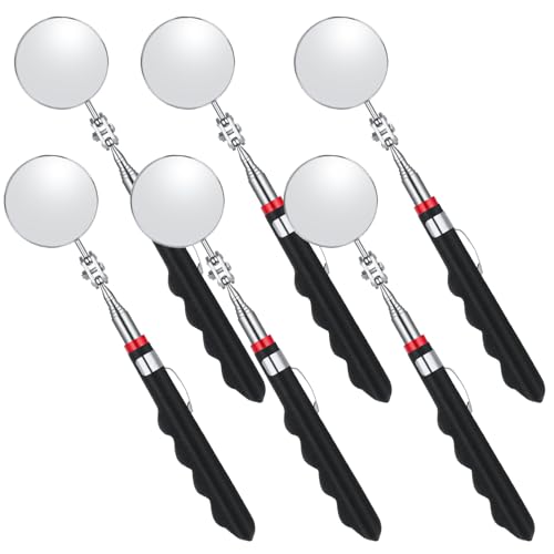 6 Pcs Telescoping Inspection Mirror 30 Inch Mechanical Mirror Tool