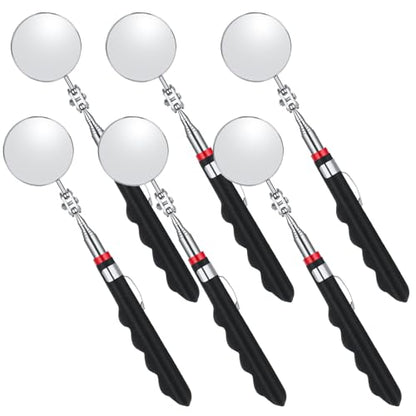 6 Pcs Telescoping Inspection Mirror 30 Inch Mechanical Mirror Tool