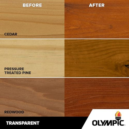 Olympic WaterGuard 1 gal Woodland Cedar Transparent Wood Stain & Sealer