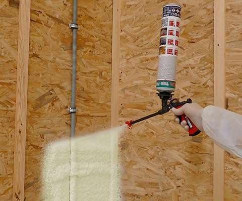 Akfix Thermcoat Fire Rated Spray Foam Insulation Kit 960 sq ft (48x27.1 oz.) - 11.32/2 inch Closed Cell Expanding Wide Sealant Thermal Insulation for Walls and Attic - Gun & Cleaner Included - size: 48 Pack