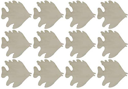 Creative Hobbies® 3.5 Inch Unfinished Wooden Shapes - Ready to Paint or Decorate Fish Shape | 12 Pack - size: 3.5 Inch - Fish