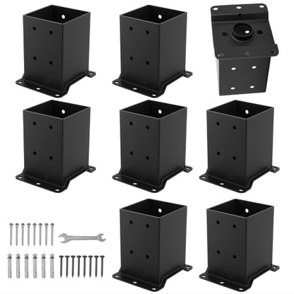 8 Pcs 4"x 4" Post Base Fit (Inner Size 3.6x3.6) Post Lumber