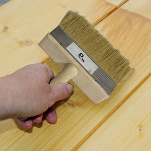 5'' Deck Brush for Deck Stain Applicator, Stain Brushes for Wood, Wide Paint Brush, Paint Brush for Walls, Quick Decking, Fence and Furniture - size: 5 Inch
