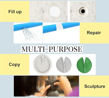 Epoxy Putty 12oz 2 Part Epoxy Sculpt Clay Fix Leaks - color: Grey