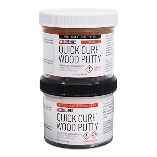 SYSTEMTHREE Quick Cure Putty, Cherry, 8-oz Kit - color: Cherry, size: 1 Count (Pack of 1)