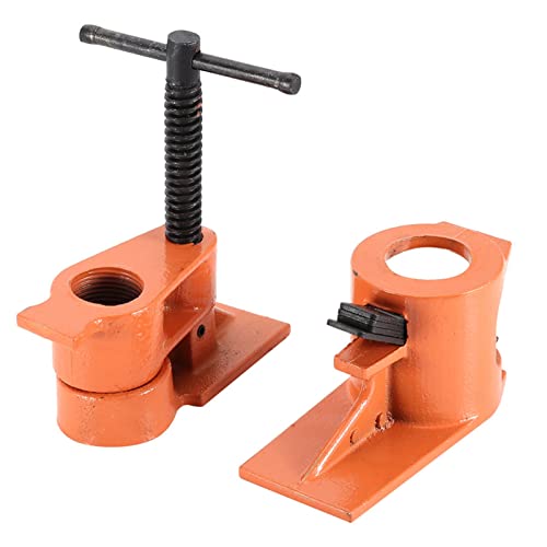 Pipe Vise, 1 Inch Pipe Clamp, Wood Vise Suitable for Gluing and Drilling Wooden Clamps and Water Pipe Clamps