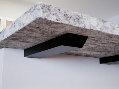 The Original Granite Bracket Countertop Support L-Bracket (Industrial, 12 Inches) - size: 12 Inches, style: Industrial