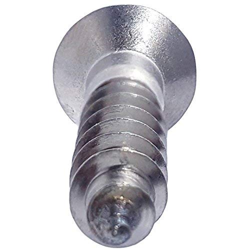 #14 x 2 Flat Head Wood Screws, Phillips Drive, Type 316 Marine Grade Stainless Steel, Partial Thread, Bright Finish, Quantity 25 By Fastenere
