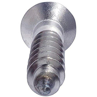 #14 x 2 Flat Head Wood Screws, Phillips Drive, Type 316 Marine Grade Stainless Steel, Partial Thread, Bright Finish, Quantity 25 By Fastenere