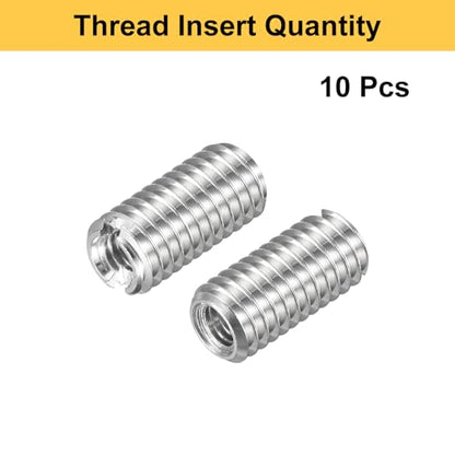 HARFINGTON 10pcs Thread Repair Inserts M5 x 0.8 Male to M3 x 0.5 Female Thread 10mm Long Stainless Steel Reducing Nuts Metric Self Tapping Sleeves Threaded Reducer Industrial Fasteners - size: M5 x 0.8 Male to M3 x 0.5 Female x 10mm