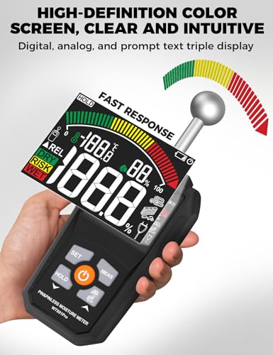 Pin & Pinless Moisture Meter POROMETISTO WTS01Pro
