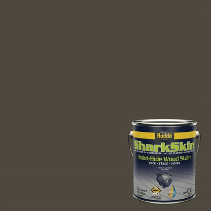 Rodda Paint SharkSkin Deck and Siding Solid Wood Stain, 1 Gallon, Mahogany (4240041-EX101/Mahogany) - color: Mahogany, size: 1 Gallon (Pack of 1)