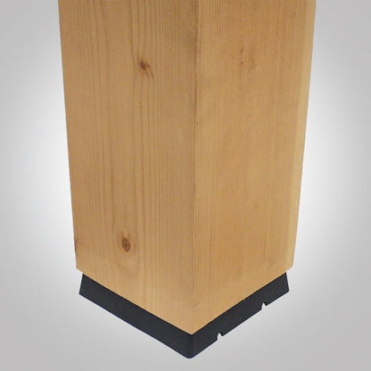 Simpson Strong-Tie CPS6 CPS Composite-Plastic Standoff Post Base - for 6x6 Nominal Post Size, Load-Rated Structural Post Connector with Standoff, Black Finish for Custom Look