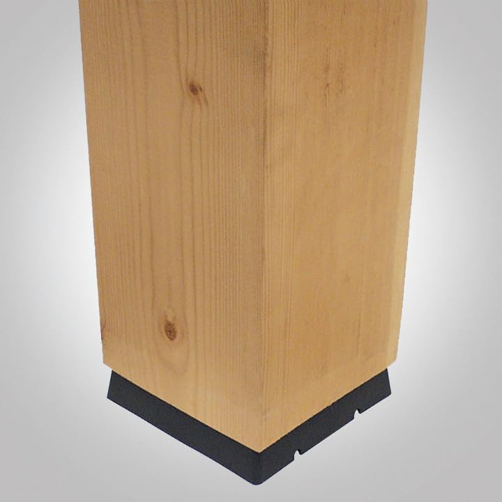 Simpson Strong-Tie CPS7 CPS Composite-Plastic Standoff Post Base - for 8x8 Nominal Post Size, Load-Rated Structural Post Connector with Standoff, Black Finish for Custom Look