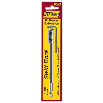 IVY Classic 10700 6-Inch Wood Spade Bit Extension, High-Carbon Steel, 1/Card - size: 6" Extension