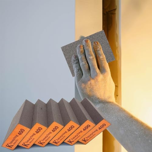 Sanding Sponge, 400 Grit Assortment Sanding Block - size: 400grit - 6PCS