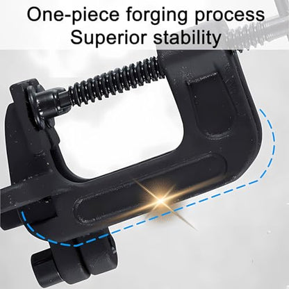 2-in-1 Adjustable Angle Clamp, 0-180° Heavy Duty Clamp Set, Detaches into Two Separate C-Clamps for Welding, Woodworking & Metalworking (Patent Pending)