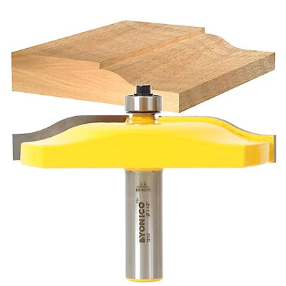 YONICO Raised Panel Cabinet Door Router Bits 3-1/2-Inch Diameter Ogee 1/2-Inch Shank 12138 - style: Ogee - 3-1/2" Diameter - 1/2" Shank