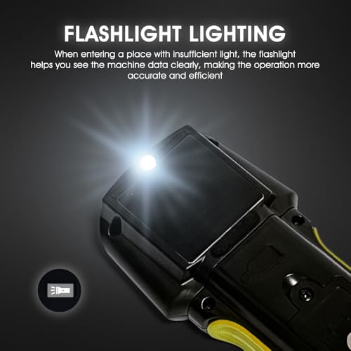 2 Packs Pinless Moisture Meter,Rechargable 20mm Deep Scan with Flashlight - color: 5000N-2PCS