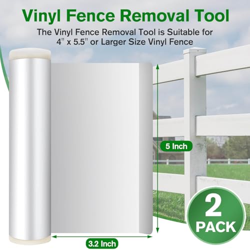 Vinyl Fence Rail Removal Tool, Vinyl Fence Railing Remover Tab Rail Remover, Fence Panel Gate Picket Split Repair for Quick Removal and Replacement, Suitable for Fences of 5-1/2" and Above in Length