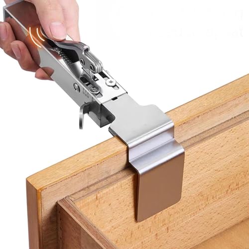 Drawer Front Installation Clamps, Adjustable Cabinet Face Mounting Clip Quick Release Drawer Fixing Clamp