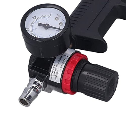 Sausage Silicone Caulking Glue Gun,310ml 1/4in Pneumatic Glass Glue Gun With Pressure Gauge Silicone Gun Pneumatic Sausage Caulking Gun Glass Glue Sealant Gun