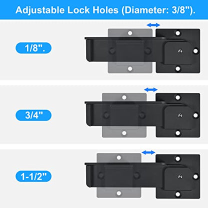 GreaTalent 7.5" Heavy Duty Flip Gate Latch Lock for Wooden Fence Gate