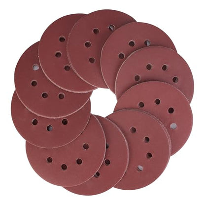 WORKPRO Sanding Discs, 5-Inch 320 Grit 8-Hole Hook and Loop, 50 Pack - style: 50PCS 5 Inch 320 Grit