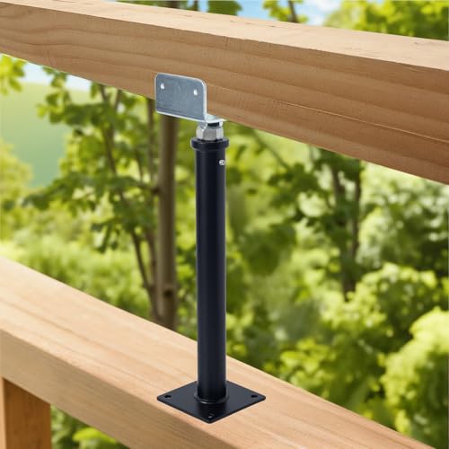 4 Pack U-Shaped Floor Jack - Adjustable Steel Beam Support for 4x2, 4x4, 4x6 Joists Heavy Duty Screw Jack with U-Head Telepost & House Jack.15-19 Inch Adjustment Range. - size: 15-19